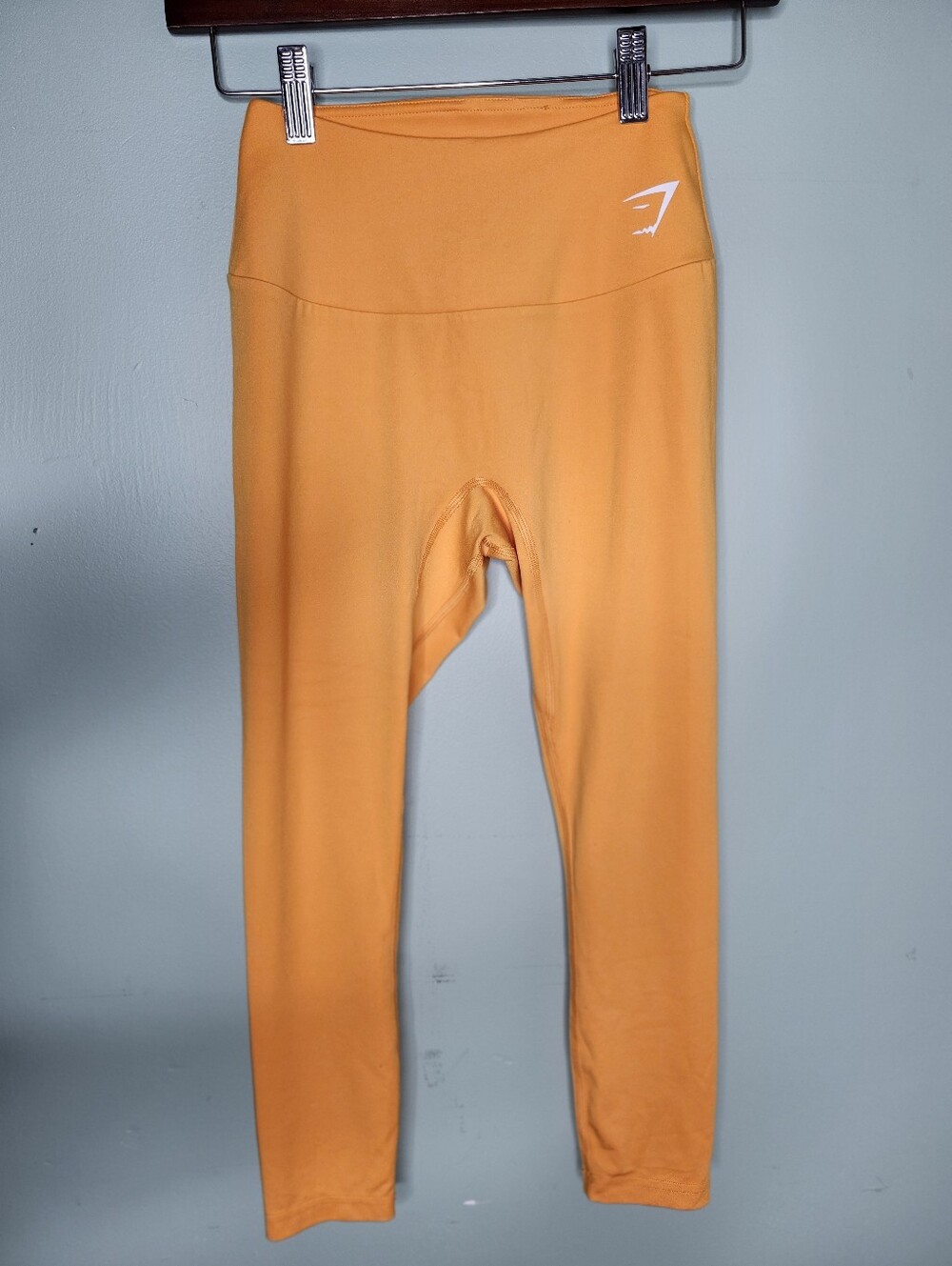 Gymshark High Waist Orange Buttery Soft Seamless Cropped Leggings S (AW20)